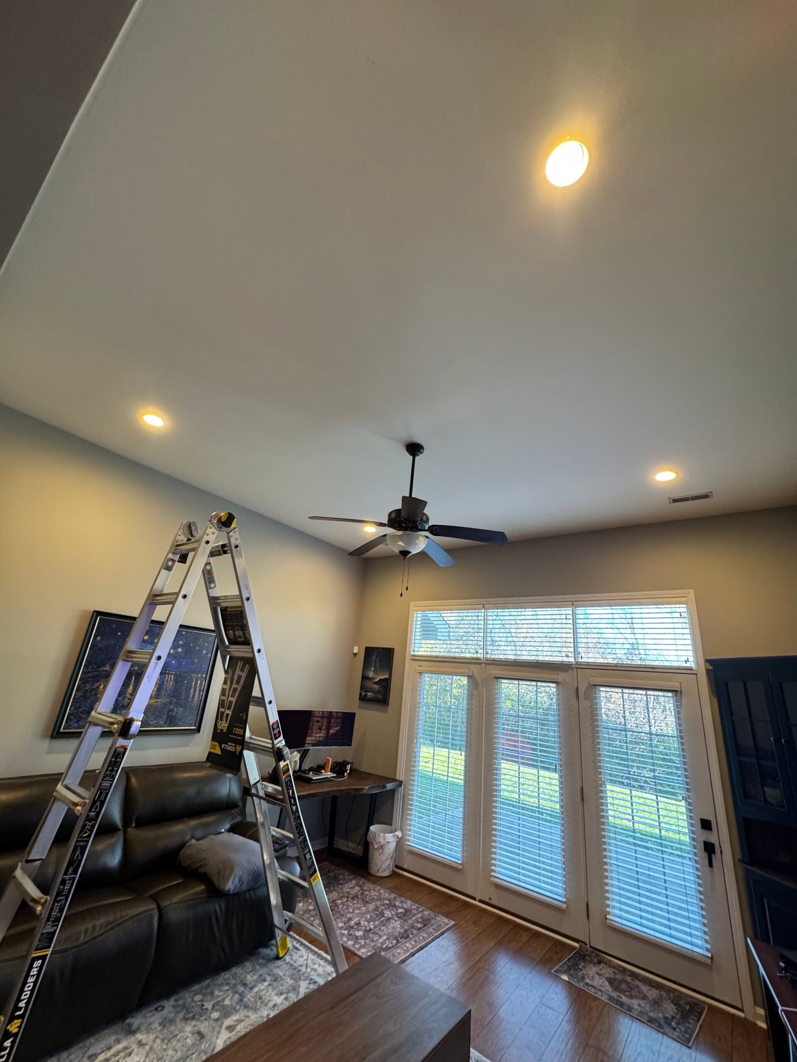 Ceiling light installation in Louisville KY by professional handyman