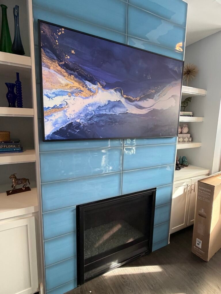 Samsung Frame TV mounted By Javi’s TV Mounting & Handyman Services Samsung Frame TV mounted By Javi’s TV Mounting & Handyman Services