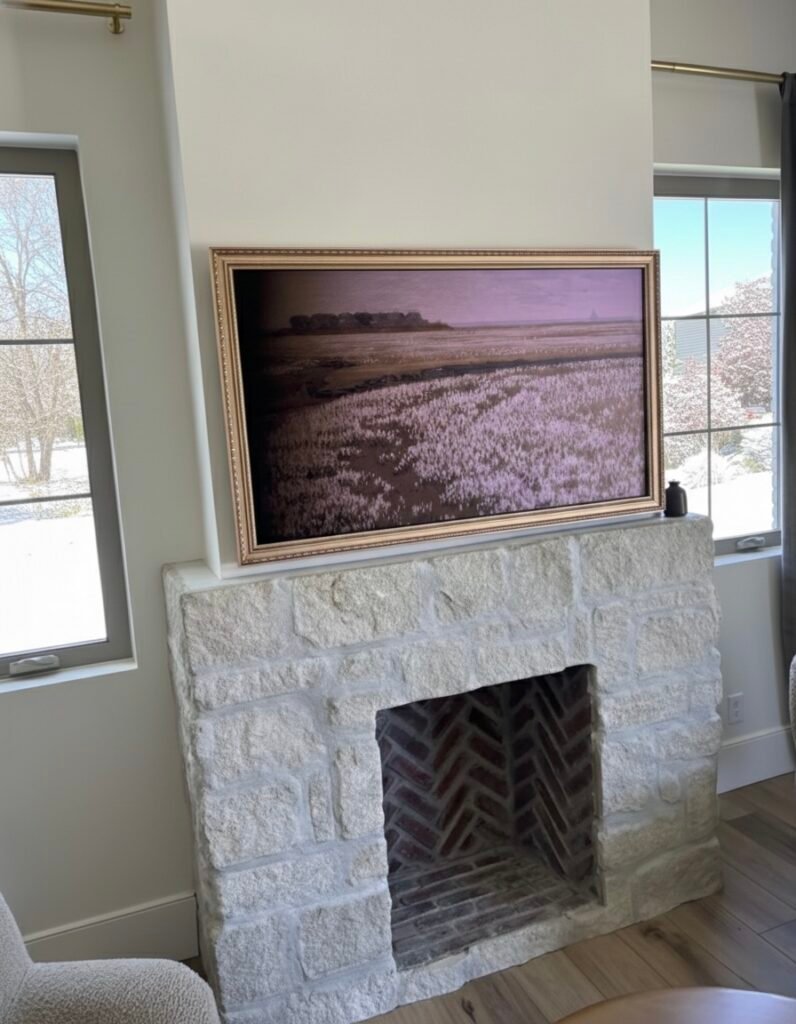 Samsung Frame TV mounted By Javi’s TV Mounting & Handyman Services