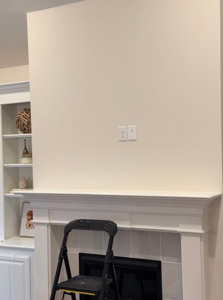 Before installing TV above fireplace drywall setup Prospect KY